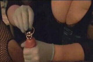 Sounding with a beaded wire sound. Urethral insertion!