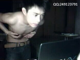 Asian Handsome Chinese jerk