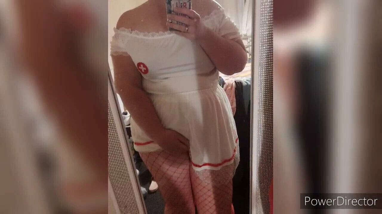 Chubby girl nurse outfit