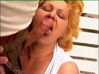 Blonde granny shaved screwed