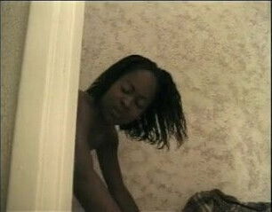 Dirty ebony tramp bonked