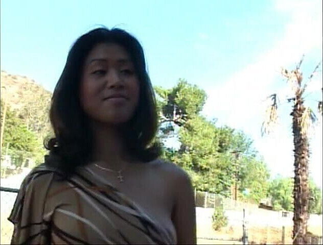 Black dick pounds Asian pussy