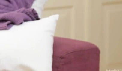 Blonde glamour trying sexy glass dildo