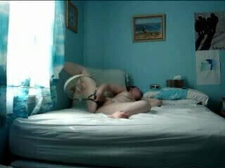 chubby exgirlfriend masturbating with tennis racquet