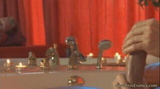 Healthy penis self relaxation massage