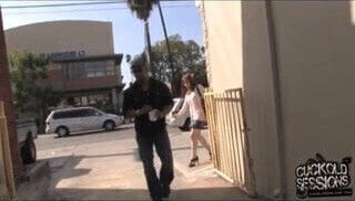 Cuckold eats black cum out of his wife's vagina