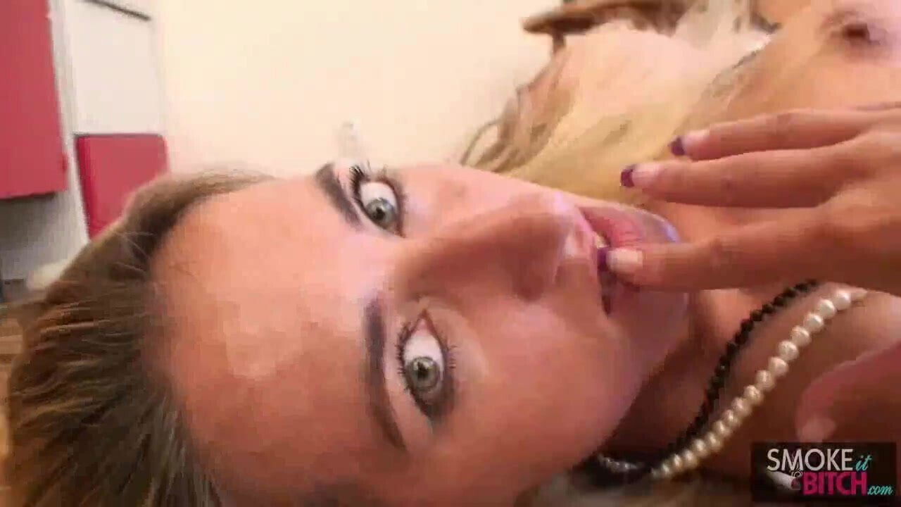 Classy milf heels smoking