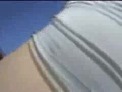 White Slut gets cream public