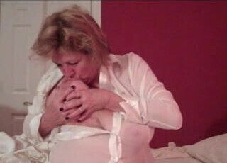 Natural Busty Mature Martiddds: Self-suck Nipple Compilation