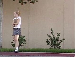 Blonde and redhead lick toy and cum