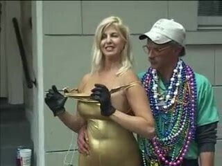 Hot milf seducing in latex