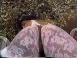 Black hair honey gets ass fucked outside