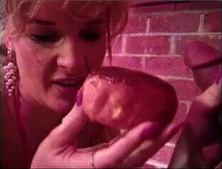 Blonde with massive tits loves a big thick cock in her asshole