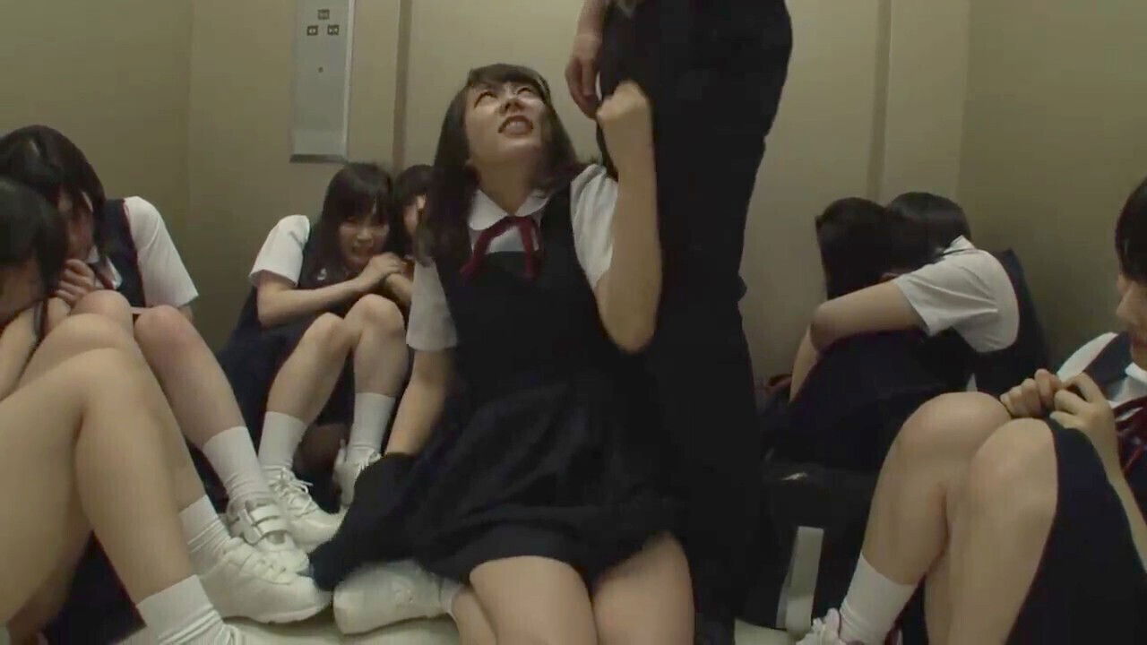 Stuck elevator, Asian college girls fuck abused