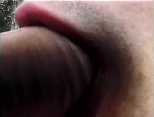 Hot Spanish shemale gets her big cock sucked, then fucks her man outdoors