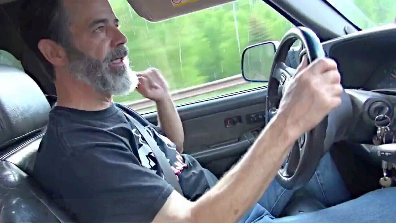 American tourist fucked outdoors, trip, road trip