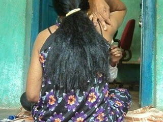 Girl's Armpits hair shaved barber