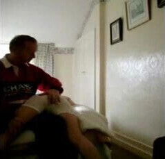 straight boy spanked by man