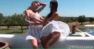 Sylvia Deluxa and Danika enjoy playing
