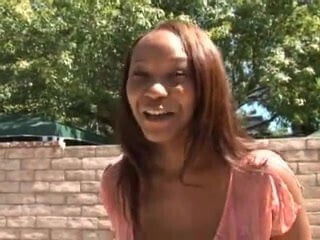 1st scene in porn - Ebony Vida