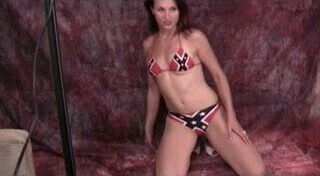 Hottie models pantyhose bikini