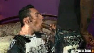 Twink Chokes Enormous Black