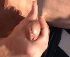 Henndrik Outdoor Fleshlight Handjob naked Cum