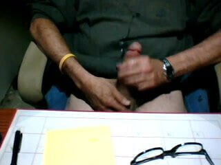 Watching porn at desk