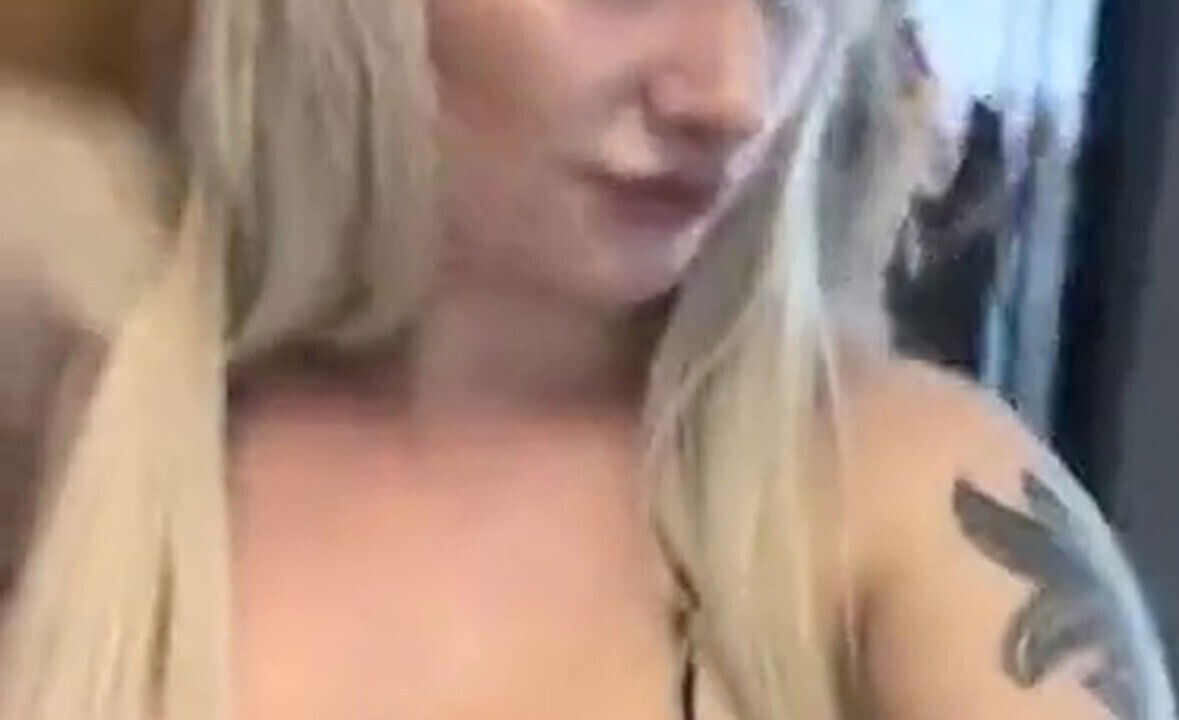 Great ass, ash-blonde, big-boobed