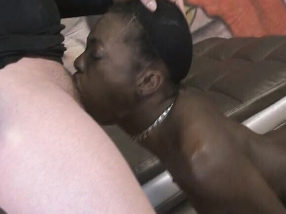 Black Gagging White Dink During Face Fucking