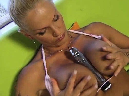 Wild Angel fucked after playing with dildo