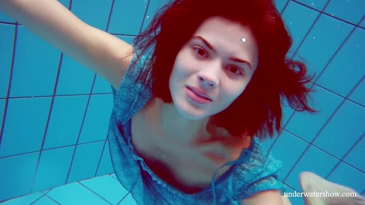 Recent, hairy pool, nude