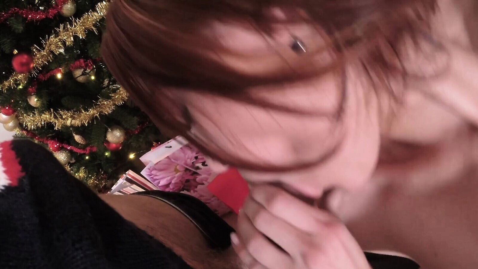 Naughty Album threesome Christmas photoshoot