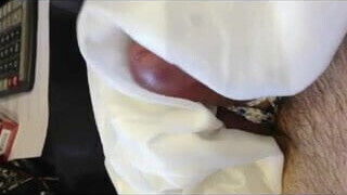 cock tied under lining