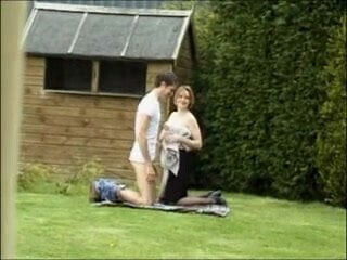 British MILF fuck with strangers anal DP