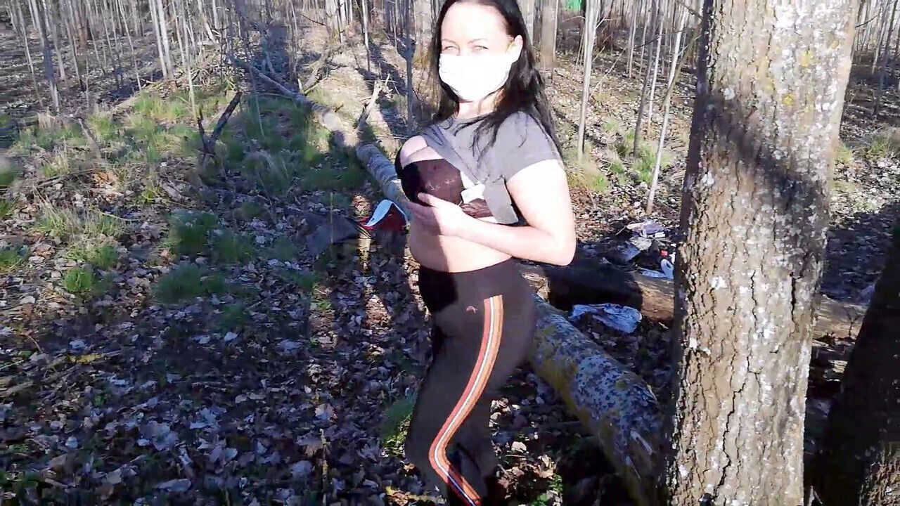 lovemaking nature with corona mask