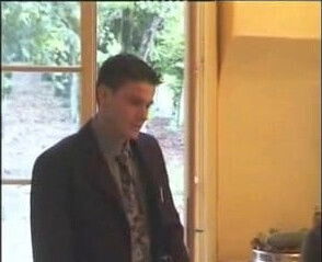 Pregnant sucking cock while blonde masturbates