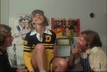 Marilyn Chambers As A Cheerleader Takes On 2 Guys