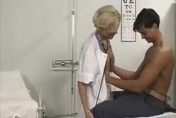 blond nurse used cocks
