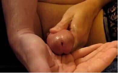 finger own cum in ass