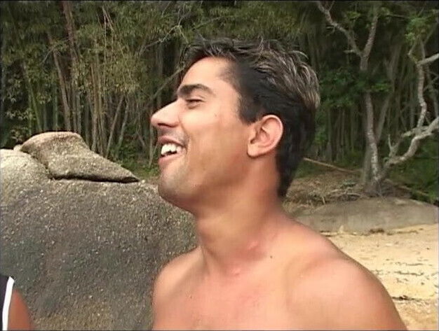 Lucky stud fucks hot, Brazilian babe on the beach