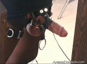 Her husband licks Her in front of the cuckold in the rack