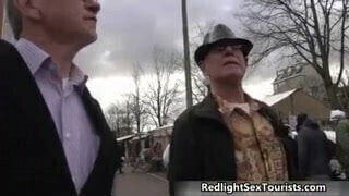 Horny Polish guy gets a tour trough