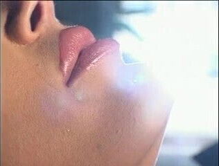 Amazing brunette chick gives head, takes a hard cock and hot facial from her man