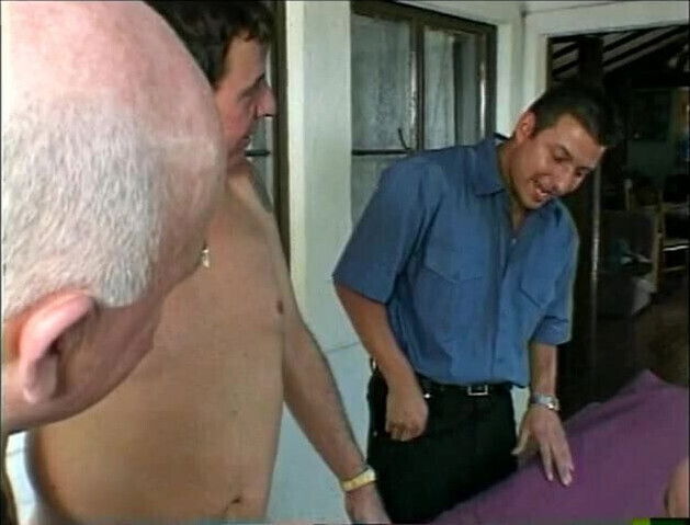 Young married whore takes two hard cocks in her mouth and pussy