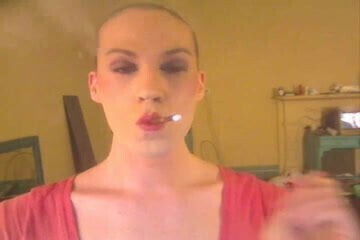 slick shemale bitch smoking more120s