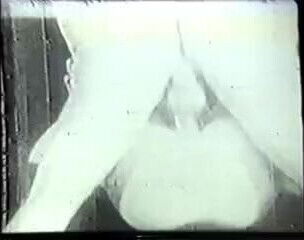 Vintage clip southern belle with sucking husband's sofa