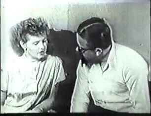 Hot unshaved brunette housewife has her pussy fucked in vintage video