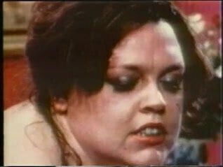 Fat intage brunette slut fucked by two randy guys