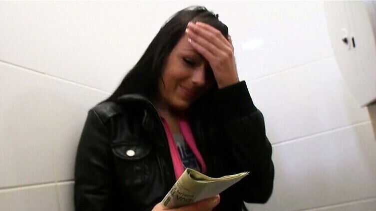 amateur Samantha Johnson pounded toilet money